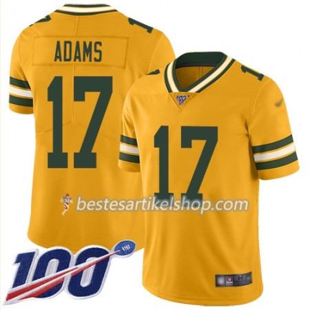 Herren Green Bay Packers Trikot Davante Adams 17 Nike Gold 100th